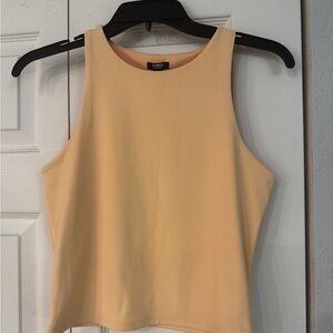 Express Women's Sleeveless Light Orange Tank Top sz M